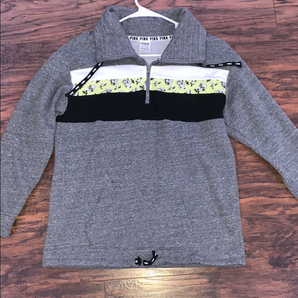 PINK quarter zip pullover